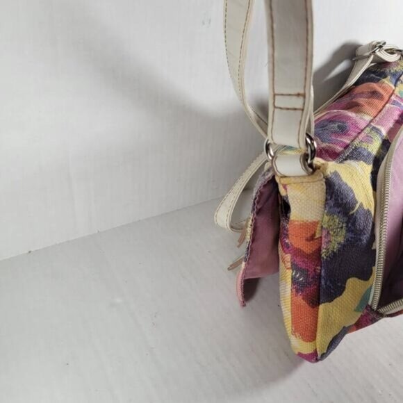 Relic Yellow Canvas Floral Compact Crossbody Bag - Picture 7 of 12